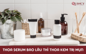 thoa serum bao lâu thì thoa kem trị mụn
