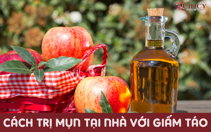 Cách trị mụn tại nhà với giấm táo