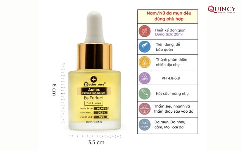 Serum trị mụn Quảng Nam làm trắng da, se khít lỗ chân lông 19 Serum Doctor Care trị mụn trứng cá tận gốc
