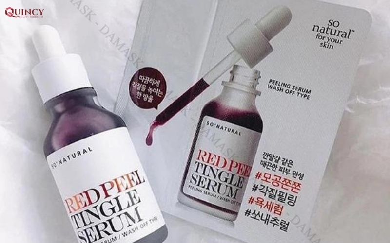 cách sử dụng red peel tingle serum hiệu quả