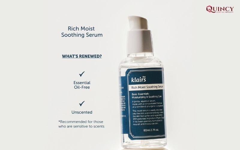 Top các loại Serum trị mụn Vĩnh Long xịn sò, chất lượng cao 18 Klairs Rich Moist Soothing Serum