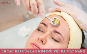Tác hại của lăn kim đối với da mặt nàng