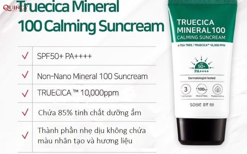 Review kem chống nắng Some By Mi truecica mineral calming tone up suncream 13 kem chống nắng Some By Mi
