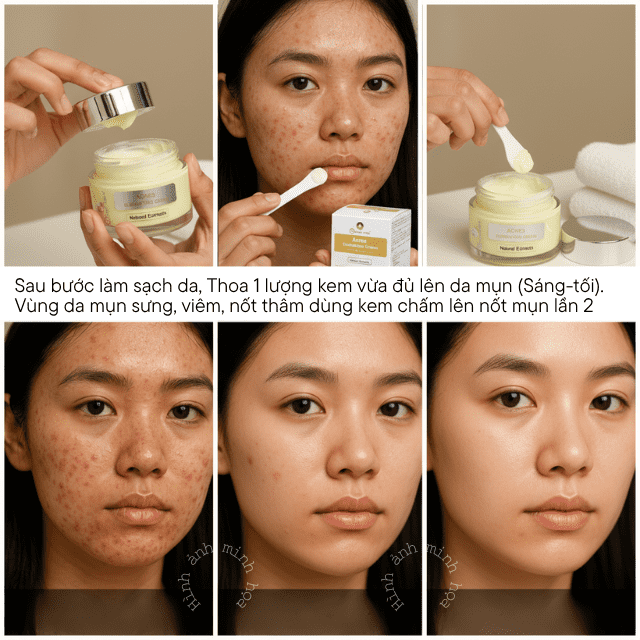 Kem hỗ trợ giảm mụn và làm sáng da Doctor care® 5 kem Doctor care 24