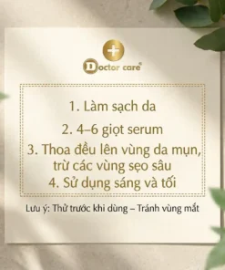 Serum Doctor care 7ml/20ml – Hỗ Trợ Chăm Sóc Da Dầu Dễ Nổi Mụn, Giảm Bã Nhờn, Sáng Da, Cấp Ẩm, Thấm Nhanh 7 tri mun doctor care 135 optimized