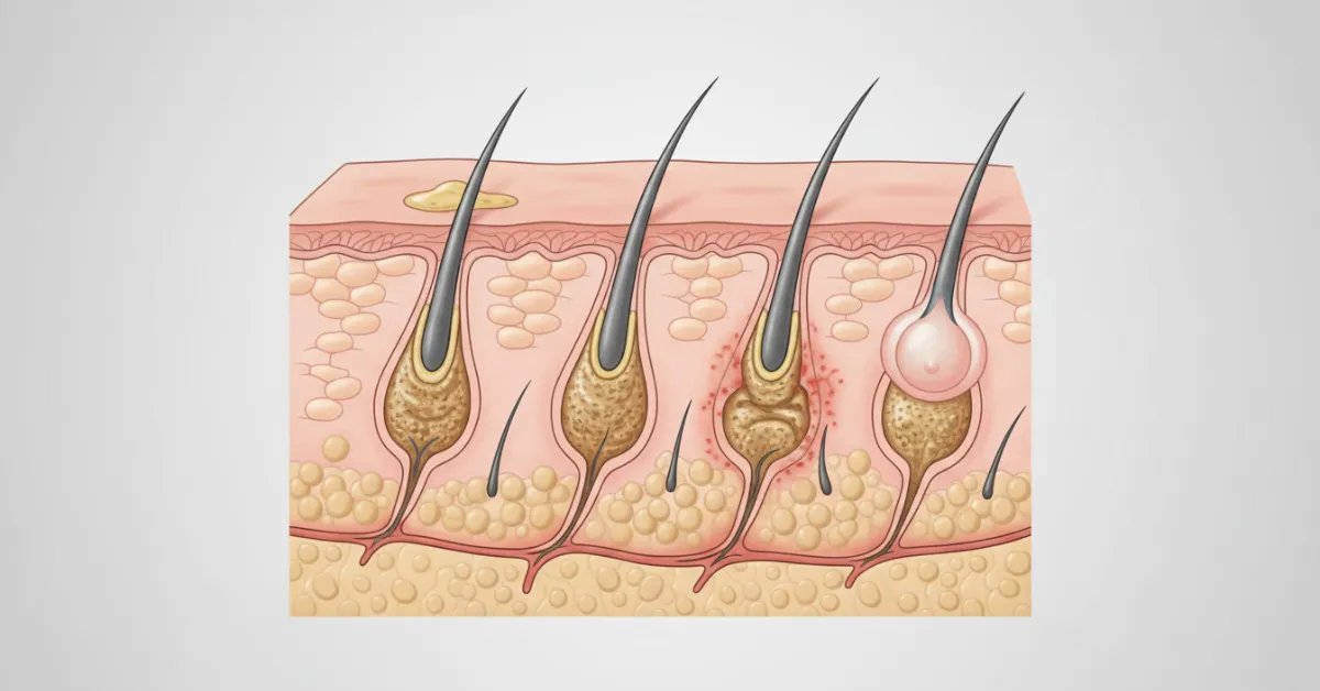 Cơ chế hình thành mụn trên da