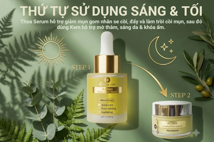 Bộ Doctor care cho da dầu mụn và thâm sau mụn (Serum 20ml+ Kem 30g) 12 7 optimized
