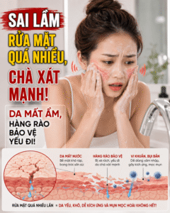RUA MAT QUA NHIEU CHA XAT MANH KHI DA SAN SUI COI CHUNG BANH MAT