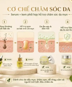 Bộ Doctor care cho da dầu mụn và thâm sau mụn (Serum 20ml+ Kem 30g) 5 serum doctor care 76 optimized optimized