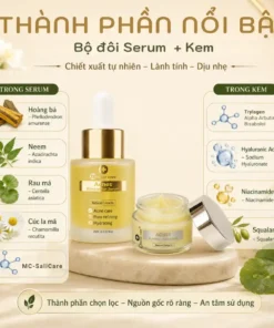 Bộ Doctor care cho da dầu mụn và thâm sau mụn (Serum 20ml+ Kem 30g) 7 serum doctor care 78 optimized optimized